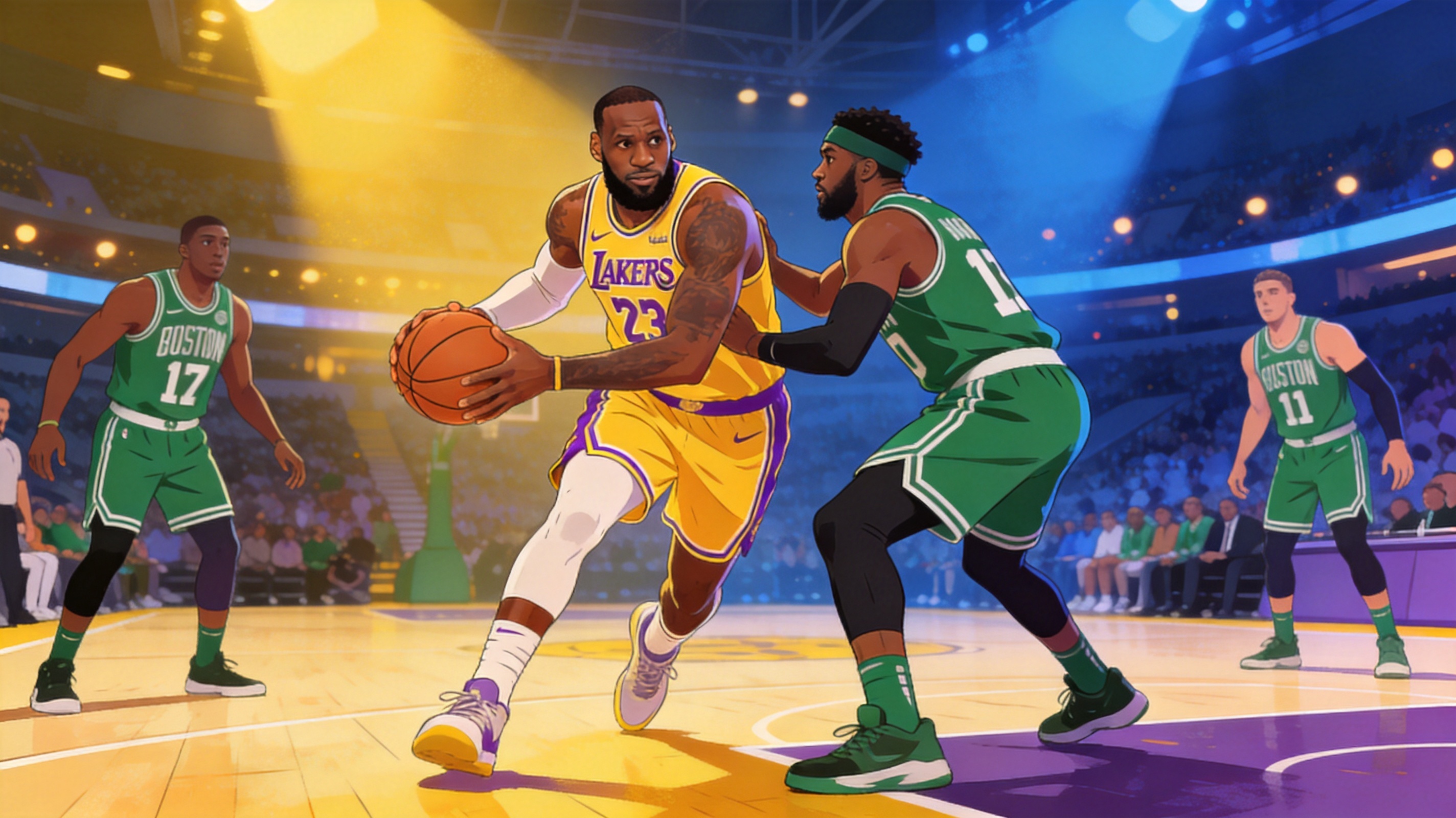 三亿体育战报：湖人119-112凯尔特人NBA赛事
